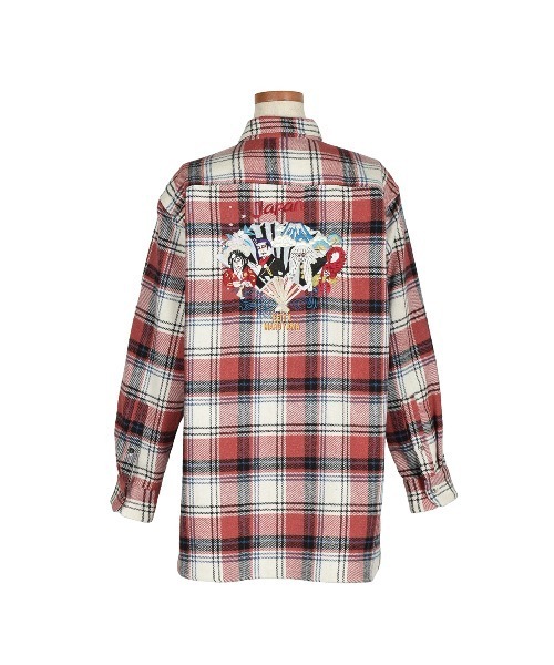 KEITA MARUYAMA（ケイタマルヤマ）の「KABUKI SH（Tシャツ/カットソー・レディース・サックスブルー系/レッド・MEDIUM/SMALL）」の4枚目の写真