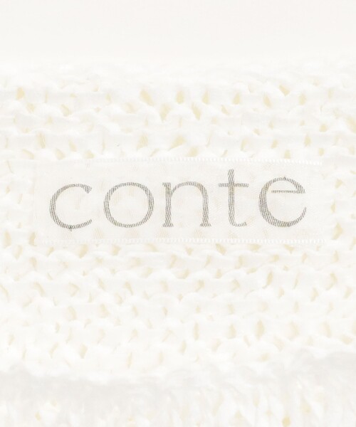 セール】＜conte＞テープヤーン ボートネックニット（ニット