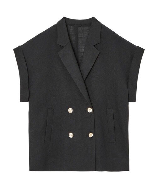 セットアップ対応商品】カラミリネンライクフレンチスリーブ