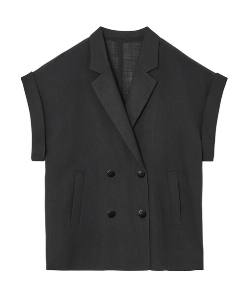 セットアップ対応商品】カラミリネンライクフレンチスリーブ