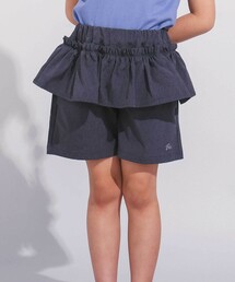 シャンブレーペプラムフリルショートパンツ(90~160cm)