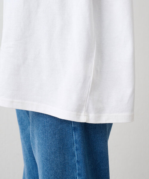 Another Branch olive des olive(アナザーブランチオリーブデオリーブ)の「お花シリーズBIGTシャツ(Tシャツ/カットソー・レディース・スミクロ/ミント/オートミール/ホワイト系その他/オフホワイト/ブルー/ブラック系その他・FREE)」の20枚目の写真