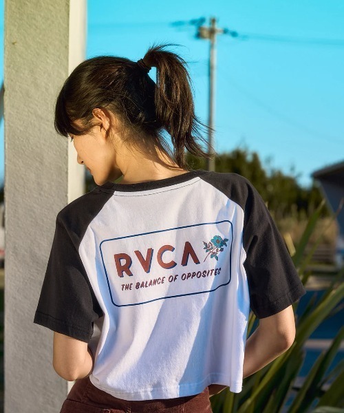 セール】RVCA レディース OLD WAYS CROPPED SS TEE Tシャツ