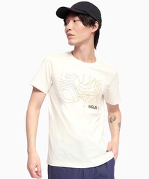 吸水速乾 グラフィックプリント半袖Tシャツ