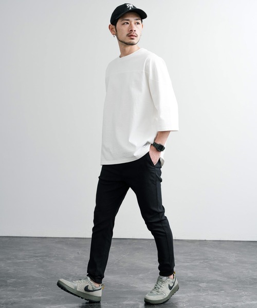 Rocky Monroe(ロッキーモンロー)の「接触冷感 多機能ストレッチスリムテーパードジョガーイージーパンツ(その他パンツ・メンズ・サックスブルー/チャコールグレー/オフホワイト/グレー/ネイビー/ベージュ/ブラック/カーキ/ブルーグレー/インディゴブルー・L/M/XL/S/XXL)」の16枚目の写真