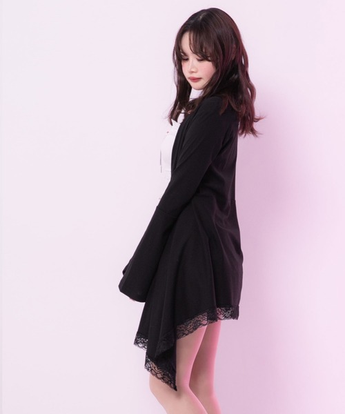 Diable baiser(ディアブルベーゼ)の「トッパーレースカーディガン【大きいサイズ有】(カーディガン/ボレロ・レディース・ブラック/ホワイト・SMALL/3L/LL/LARGE/MEDIUM)」の11枚目の写真