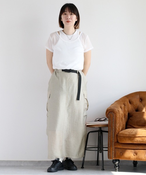 cepo(セポ)の「〈セットアイテム〉シアーテレコアンサンブルTee(Tシャツ/カットソー・レディース・ブラック/サックスブルー/オフホワイト・M)」の8枚目の写真