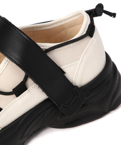 FREE'S MART（フリーズマート）の「ドローコードスニーカー（スニーカー・レディース・ホワイト/ブラック・MEDIUM/SMALL）」の11枚目の写真