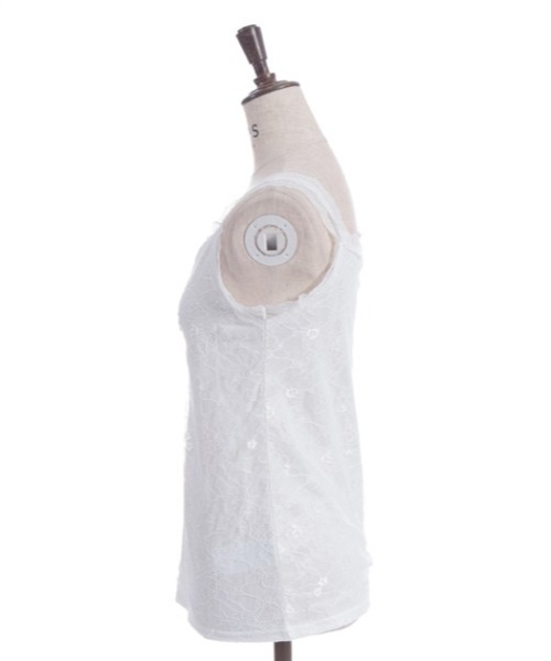 axes femme（アクシーズファム）の「ギャザー総レースタンク（タンクトップ・レディース・ブラック/イエロー/ピンク/ホワイト・FREE）」の7枚目の写真