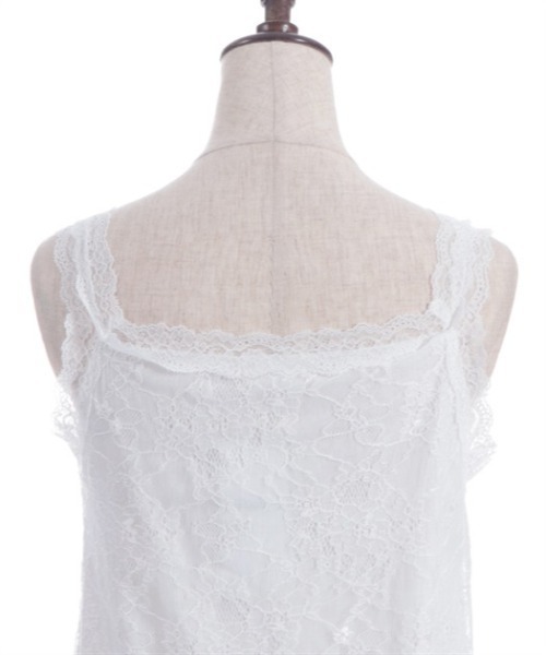 axes femme（アクシーズファム）の「ギャザー総レースタンク（タンクトップ・レディース・ブラック/イエロー/ピンク/ホワイト・FREE）」の11枚目の写真