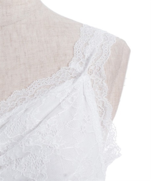 axes femme（アクシーズファム）の「ギャザー総レースタンク（タンクトップ・レディース・ブラック/イエロー/ピンク/ホワイト・FREE）」の12枚目の写真