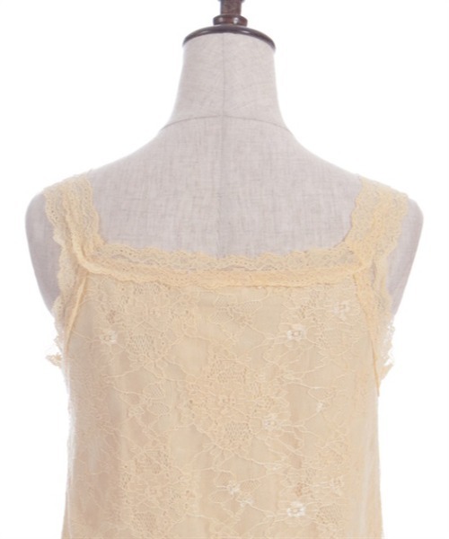 axes femme（アクシーズファム）の「ギャザー総レースタンク（タンクトップ・レディース・ブラック/イエロー/ピンク/ホワイト・FREE）」の18枚目の写真