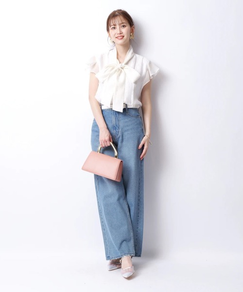JUSGLITTY（ジャスグリッティー）の「プチハートボウタイブラウス