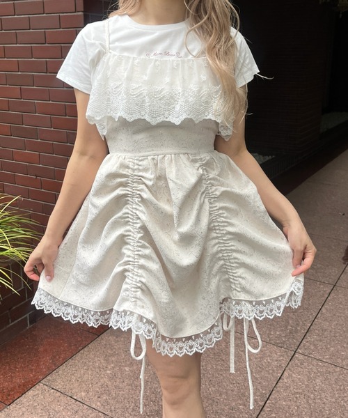 ワンピース moshe0426 レースギャザーディテールワンピース – MISCH MASCH|31 Sons de mode