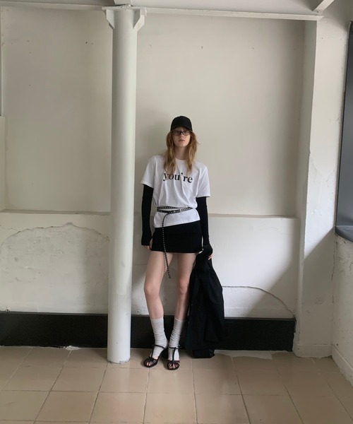 SANSeLF（サンセルフ）の「【LONSLAN】you'reプリントTシャツ sanwl25s011（Tシャツ/カットソー・レディース・グレー/ホワイト・FREE）」の9枚目の写真