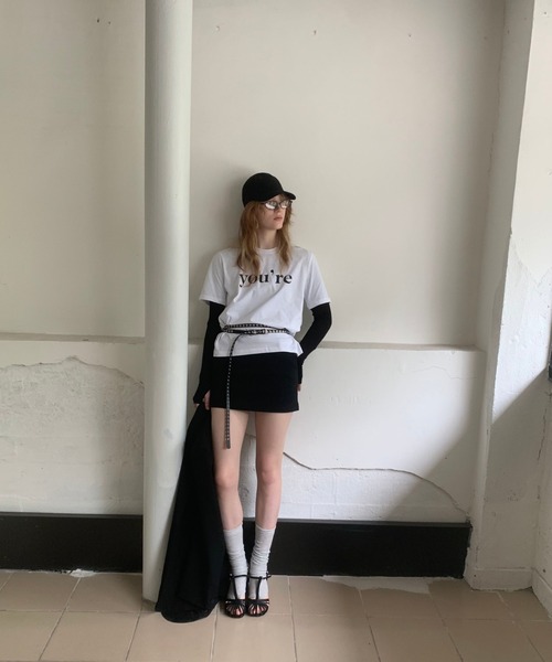 SANSeLF（サンセルフ）の「【LONSLAN】you'reプリントTシャツ sanwl25s011（Tシャツ/カットソー・レディース・グレー/ホワイト・FREE）」の10枚目の写真
