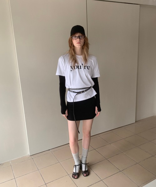 SANSeLF（サンセルフ）の「【LONSLAN】you'reプリントTシャツ sanwl25s011（Tシャツ/カットソー・レディース・グレー/ホワイト・FREE）」の11枚目の写真
