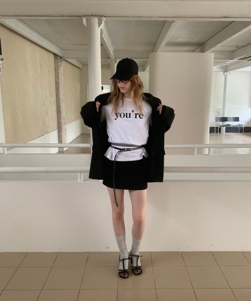 SANSeLF（サンセルフ）の「【LONSLAN】you'reプリントTシャツ sanwl25s011（Tシャツ/カットソー・レディース・グレー/ホワイト・FREE）」の12枚目の写真