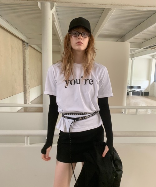 SANSeLF（サンセルフ）の「【LONSLAN】you'reプリントTシャツ sanwl25s011（Tシャツ/カットソー・レディース・グレー/ホワイト・FREE）」の16枚目の写真