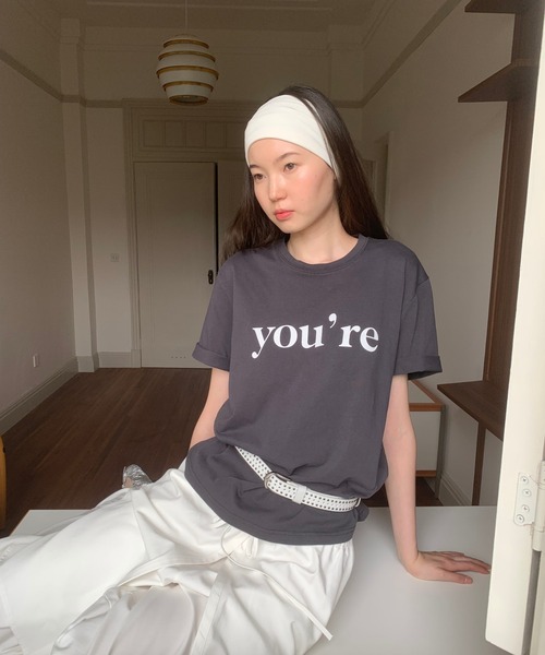 SANSeLF（サンセルフ）の「【LONSLAN】you'reプリントTシャツ sanwl25s011（Tシャツ/カットソー・レディース・グレー/ホワイト・FREE）」の18枚目の写真