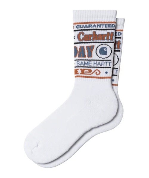 Carhartt（カーハート）の「Carhartt WIP/カーハート ダブリューアイピー ソックス CATALOGUE SOCKS カタログソックスI034650（ソックス/靴下・メンズ・ホワイト/ブラック・FREE）」の2枚目の写真