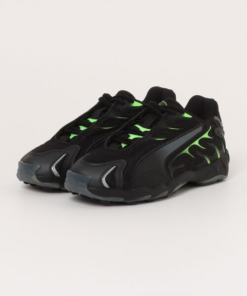 PUMA プーマ INHALE INHALE 401560 01BK/GREEN.G(スニーカー PUMA プーマ INHALE INHALE 401560 01BK/GREEN.G(スニーカー