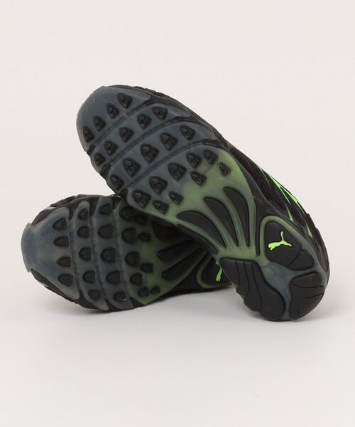 PUMA プーマ INHALE INHALE 401560 01BK/GREEN.G（スニーカー