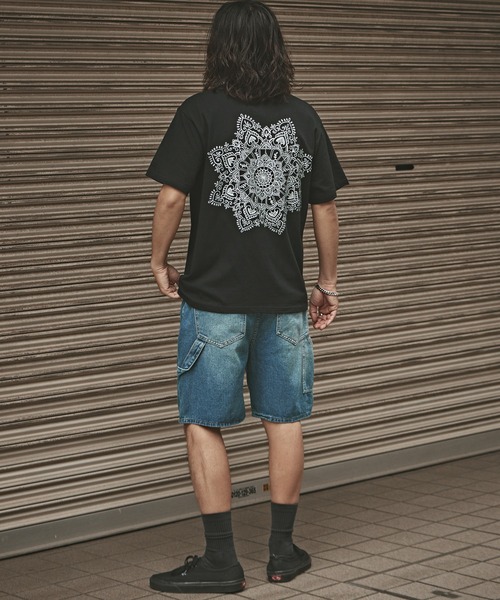 ALL RUNS（オールランズ）の「ヴィンテージ加工 デニムショーツ（デニムパンツ・メンズ・ブルー・XL/L/M）」の12枚目の写真