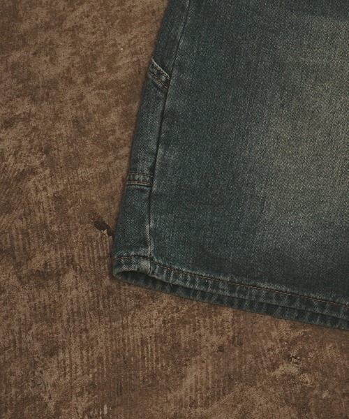 ALL RUNS（オールランズ）の「ヴィンテージ加工 デニムショーツ（デニムパンツ・メンズ・ブルー・XL/L/M）」の15枚目の写真