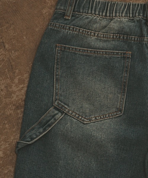 ALL RUNS（オールランズ）の「ヴィンテージ加工 デニムショーツ（デニムパンツ・メンズ・ブルー・XL/L/M）」の16枚目の写真