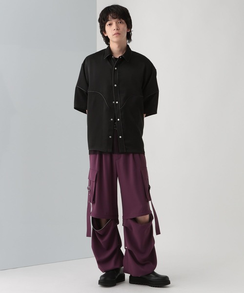 HARE（ハレ）の「ウエスタンモードシャツ(HARE)（シャツ/ブラウス・メンズ・パープル/グレー/ブラック・FREE）」の17枚目の写真