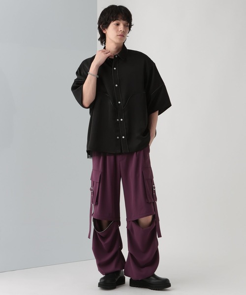 HARE（ハレ）の「ウエスタンモードシャツ(HARE)（シャツ/ブラウス・メンズ・パープル/グレー/ブラック・FREE）」の18枚目の写真