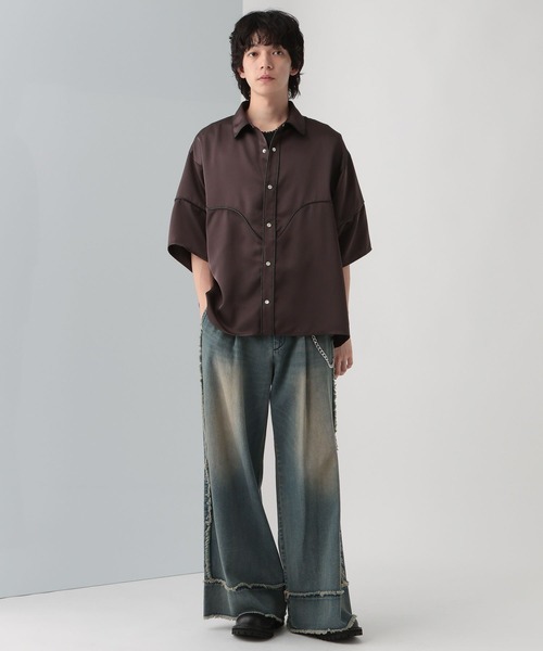 HARE（ハレ）の「ウエスタンモードシャツ(HARE)（シャツ/ブラウス・メンズ・パープル/グレー/ブラック・FREE）」の21枚目の写真