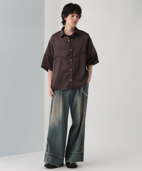 HARE（ハレ）の「ウエスタンモードシャツ(HARE)（シャツ/ブラウス・メンズ・パープル/グレー/ブラック・FREE）」の22枚目の写真