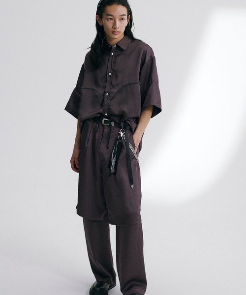 HARE（ハレ）の「ウエスタンモードシャツ(HARE)（シャツ/ブラウス・メンズ・パープル/グレー/ブラック・FREE）」の4枚目の写真