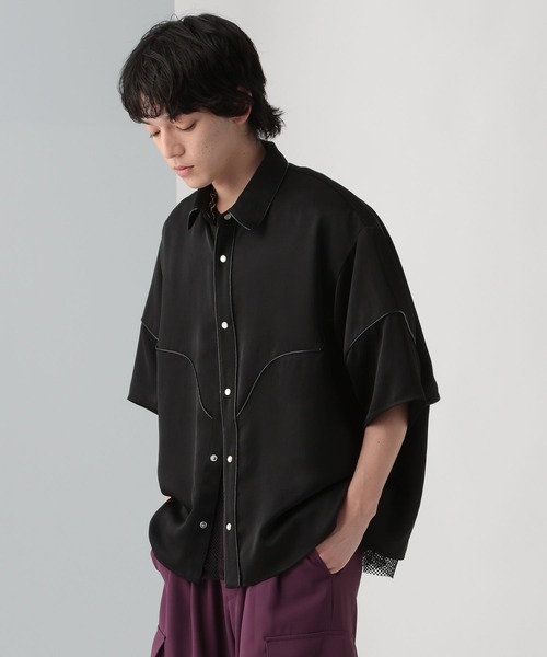 HARE（ハレ）の「ウエスタンモードシャツ(HARE)（シャツ/ブラウス・メンズ・パープル/グレー/ブラック・FREE）」の5枚目の写真