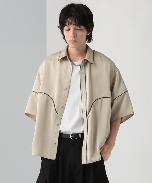 HARE（ハレ）の「ウエスタンモードシャツ(HARE)（シャツ/ブラウス・メンズ・パープル/グレー/ブラック・FREE）」の6枚目の写真