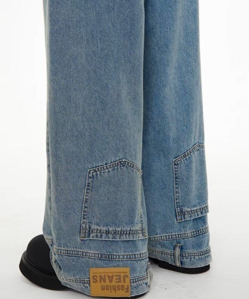 デニム・ジーパン THEAIRTOWN place good denim pants 5BJH1468 セール】逆デザインデニムパンツ（デニムパンツ）｜GEMEDA