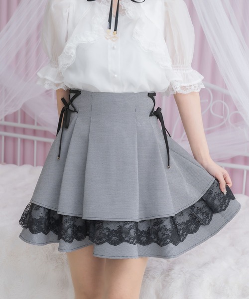 ミニ画集セット ゆゆこ ミニスカート!wonderland! DearMyLoveRose（ディアマイラブローズ） スカート レースアップ