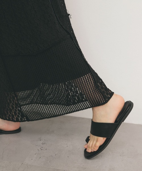 KBF(ケイビーエフ)の「パッチワークIラインスカート(スカート・レディース・アイボリー/ブラック・ONE)」の5枚目の写真