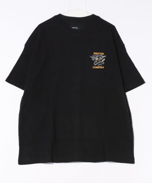 BRIXTON（ブリクストン）の「BRIXTON/ブリクストン LIVE FREE HW RELAXED TEE Tシャツ 17258（Tシャツ/カットソー・メンズ・クリーム/ブラック・L/M）」の2枚目の写真
