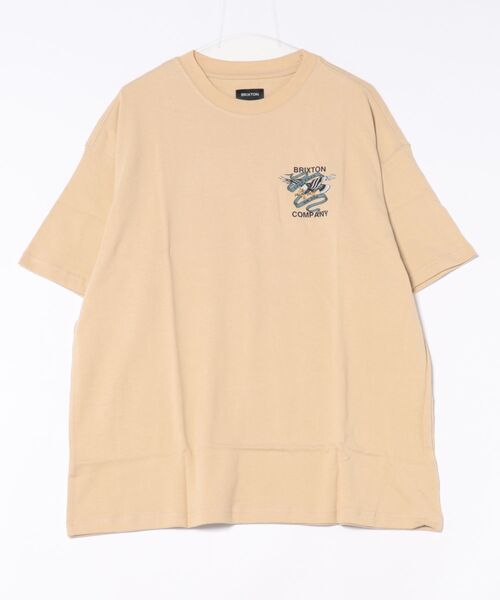 BRIXTON（ブリクストン）の「BRIXTON/ブリクストン LIVE FREE HW RELAXED TEE Tシャツ 17258（Tシャツ/カットソー・メンズ・クリーム/ブラック・L/M）」の3枚目の写真