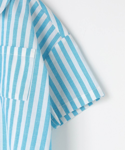 LOWRYS FARM（ローリーズファーム）の「ストライプシャツ　495480（シャツ/ブラウス・キッズ・ブルー/ピンク/イエロー・110cm/120cm/130cm/140cm/150cm）」の5枚目の写真