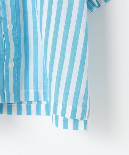 LOWRYS FARM（ローリーズファーム）の「ストライプシャツ　495480（シャツ/ブラウス・キッズ・ブルー/ピンク/イエロー・110cm/120cm/130cm/140cm/150cm）」の6枚目の写真