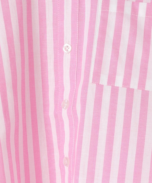 LOWRYS FARM（ローリーズファーム）の「ストライプシャツ　495480（シャツ/ブラウス・キッズ・ブルー/ピンク/イエロー・110cm/120cm/130cm/140cm/150cm）」の12枚目の写真