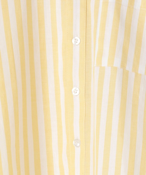 LOWRYS FARM（ローリーズファーム）の「ストライプシャツ　495480（シャツ/ブラウス・キッズ・ブルー/ピンク/イエロー・110cm/120cm/130cm/140cm/150cm）」の11枚目の写真