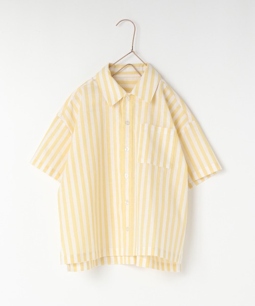 LOWRYS FARM（ローリーズファーム）の「ストライプシャツ　495480（シャツ/ブラウス・キッズ・ブルー/ピンク/イエロー・110cm/120cm/130cm/140cm/150cm）」の22枚目の写真