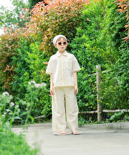 LOWRYS FARM（ローリーズファーム）の「ストライプシャツ　495480（シャツ/ブラウス・キッズ・ブルー/ピンク/イエロー・110cm/120cm/130cm/140cm/150cm）」の18枚目の写真