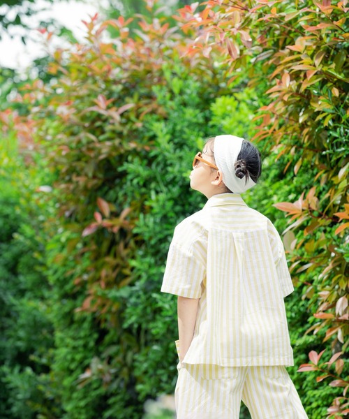 LOWRYS FARM（ローリーズファーム）の「ストライプシャツ　495480（シャツ/ブラウス・キッズ・ブルー/ピンク/イエロー・110cm/120cm/130cm/140cm/150cm）」の20枚目の写真