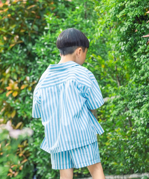 LOWRYS FARM（ローリーズファーム）の「ストライプシャツ　495480（シャツ/ブラウス・キッズ・ブルー/ピンク/イエロー・110cm/120cm/130cm/140cm/150cm）」の17枚目の写真